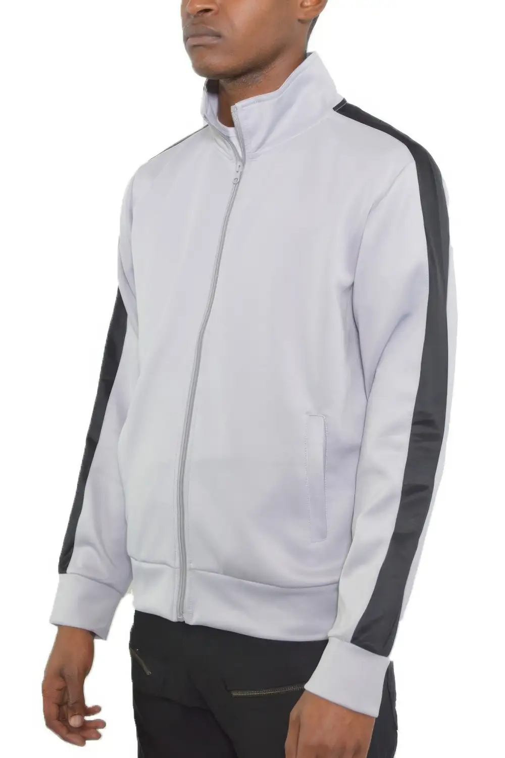 Single Stripe Track Jacket Athletic Style