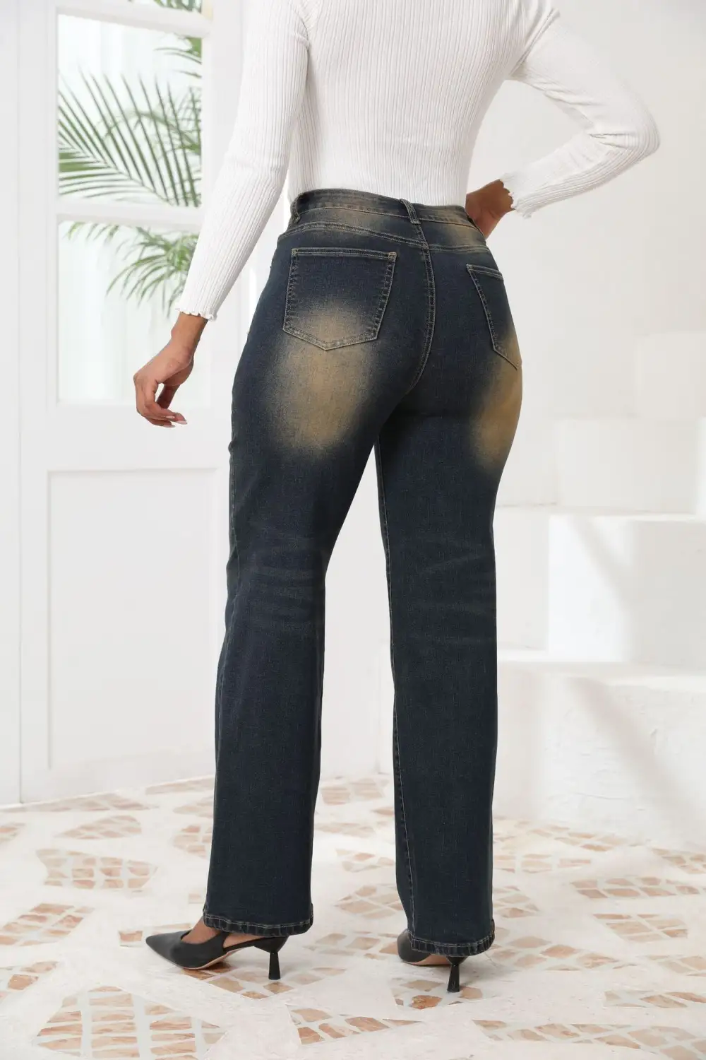 Retro Straight Loose Casual Jeans