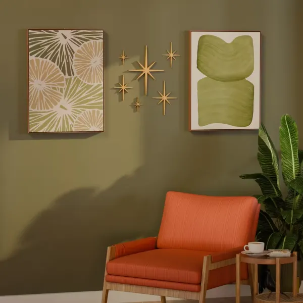 Wooden Starburst Wall Decor
