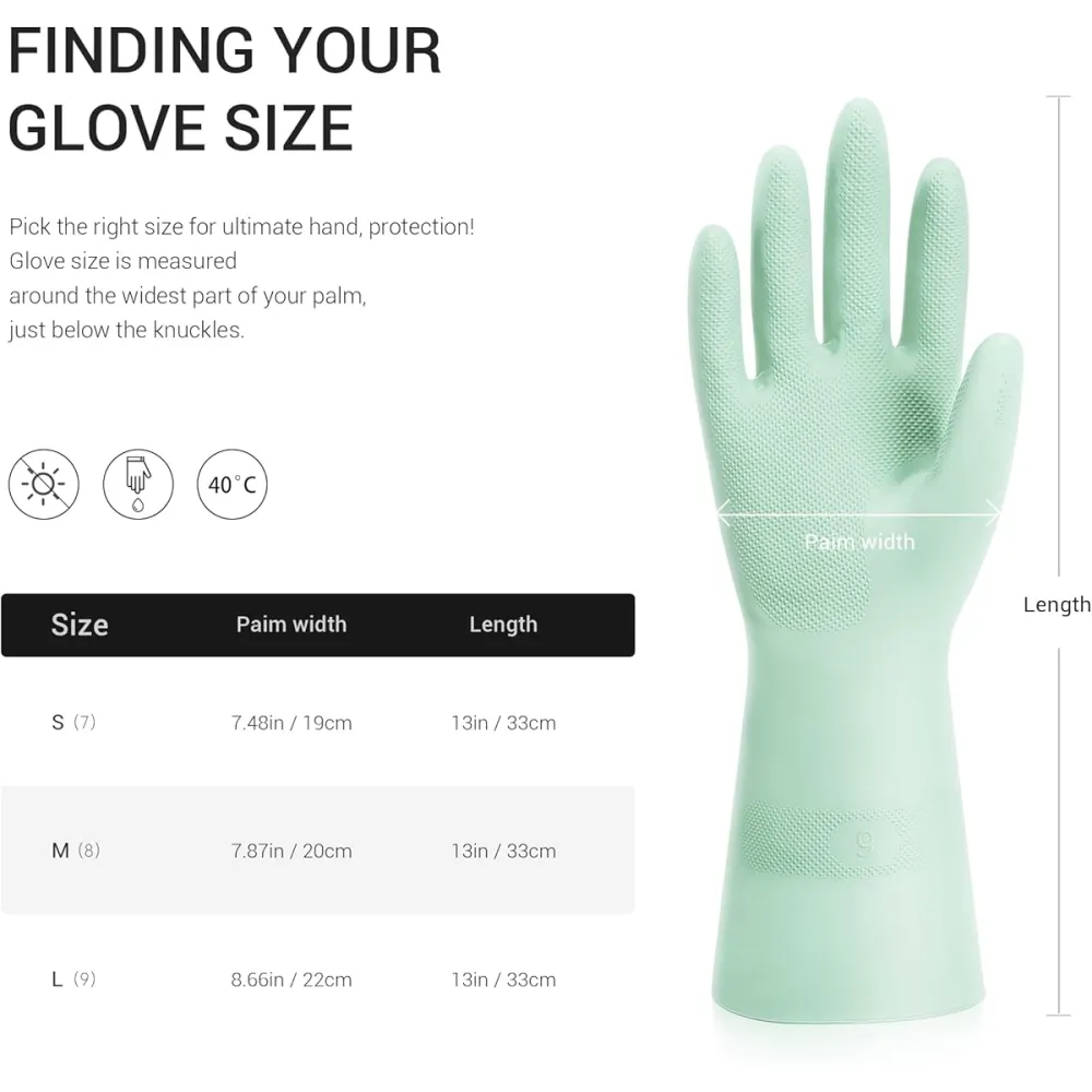 4 Pair Diamond Texture Cleaning Gloves