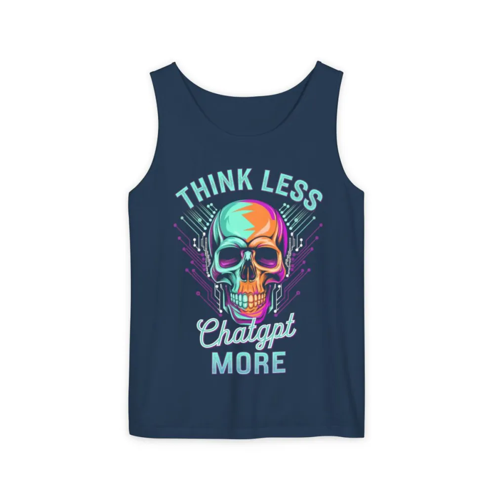Skull Artwork Racerback Tank Top
