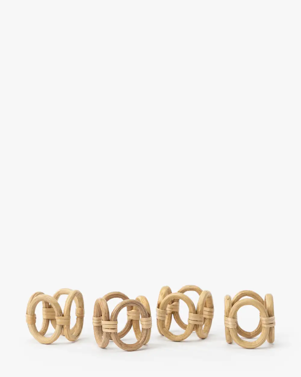 Woven Rattan Napkin Set