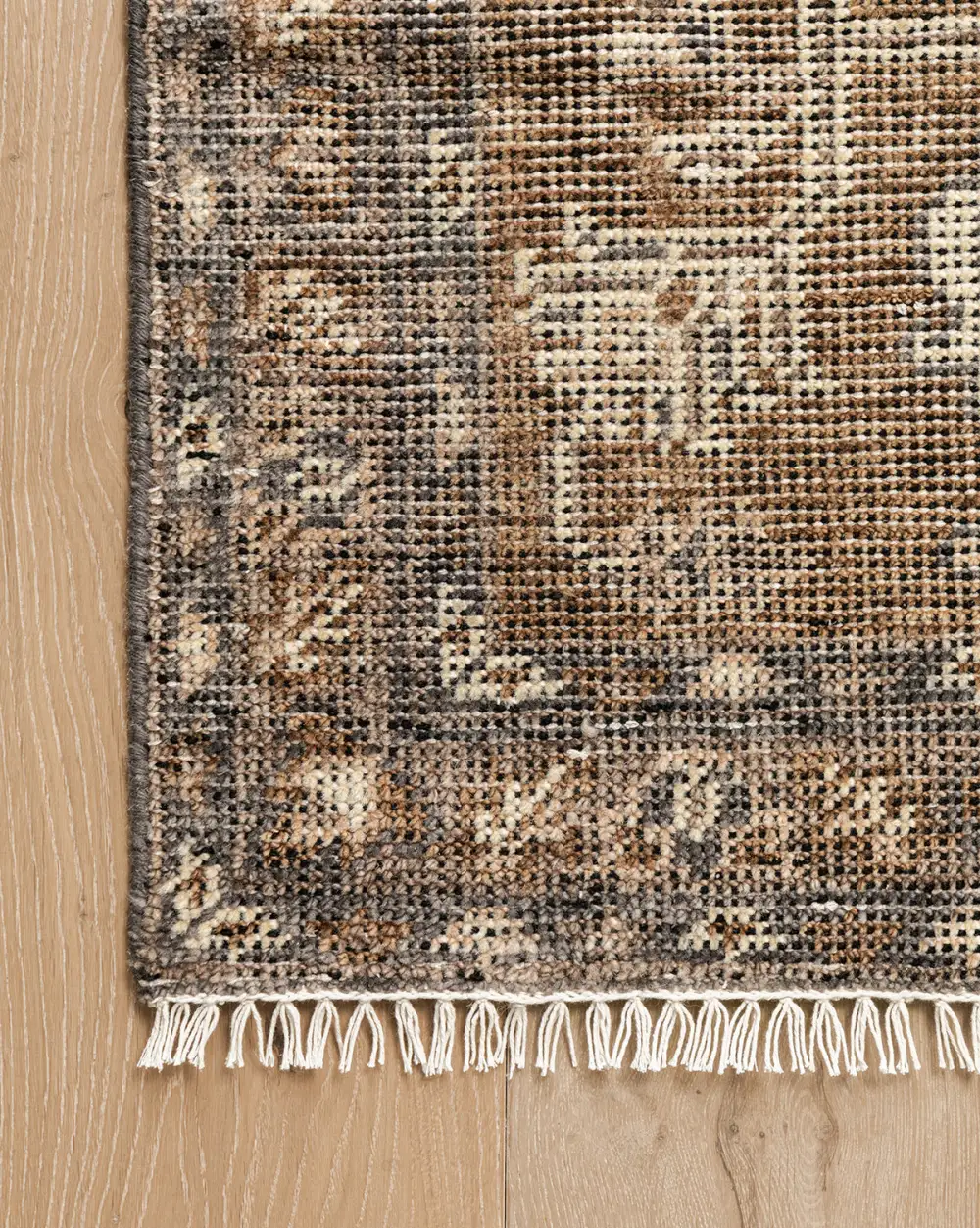 Floral Hand-Knotted Wool Area Rug