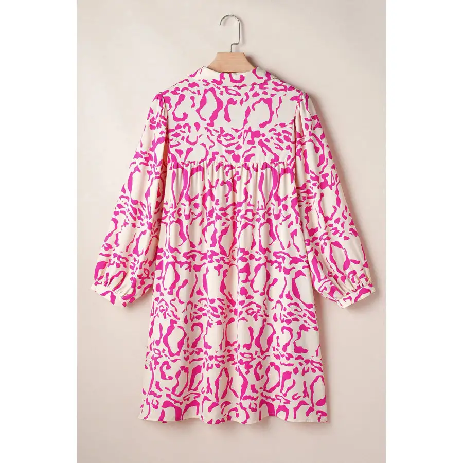 Johnny Collar Long Sleeve Mini Dress