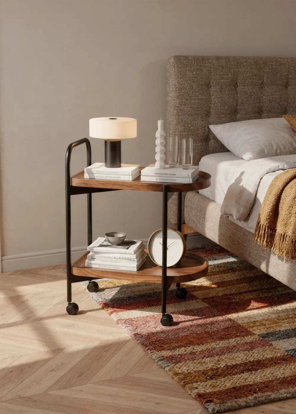 Brown  Utility Trolley