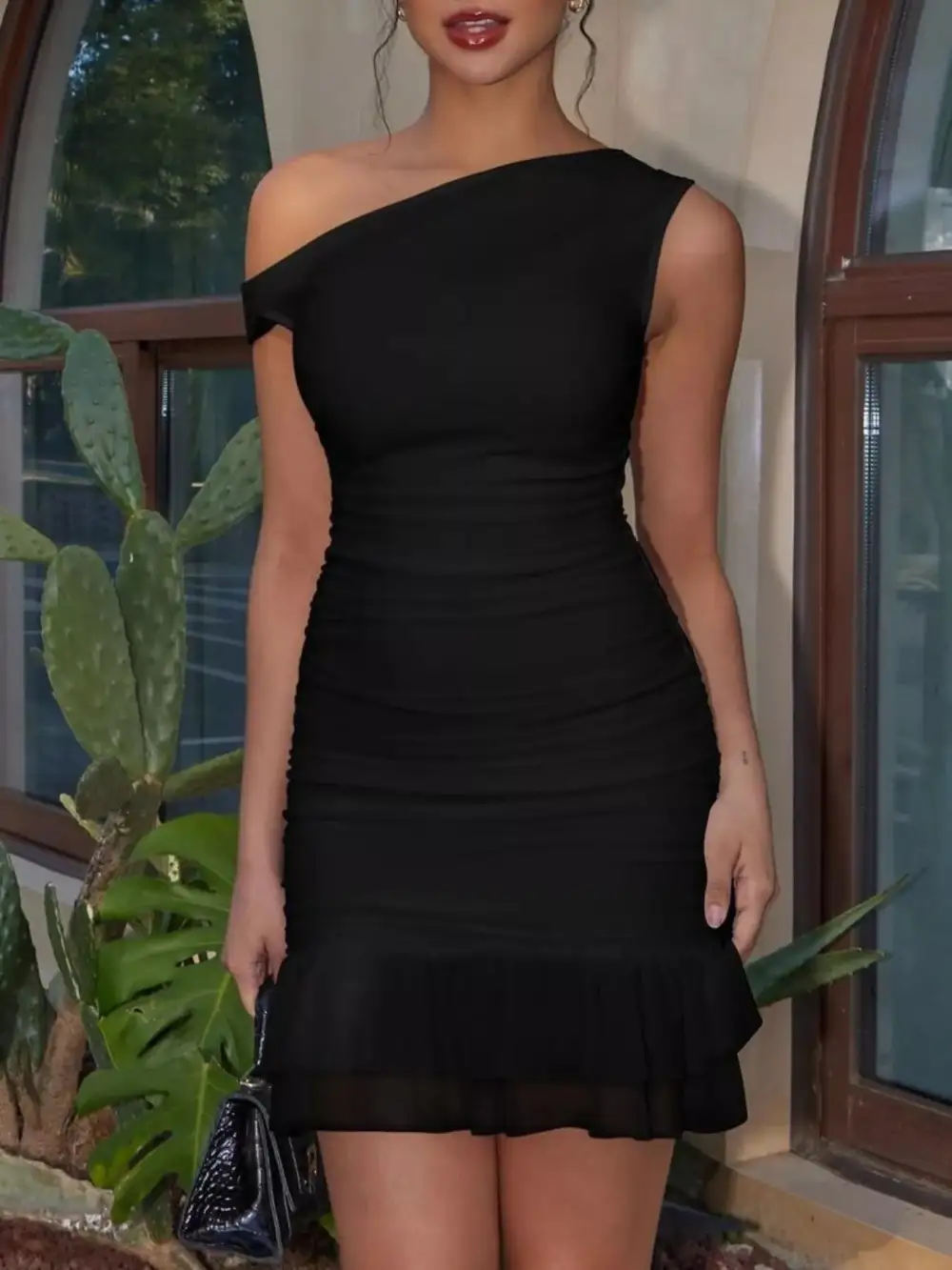 Classic Ruched Mini Dress