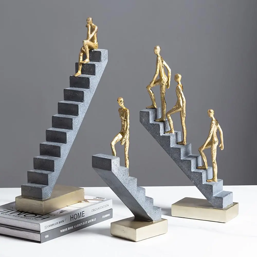 Elongated Resin Accent Sculpture