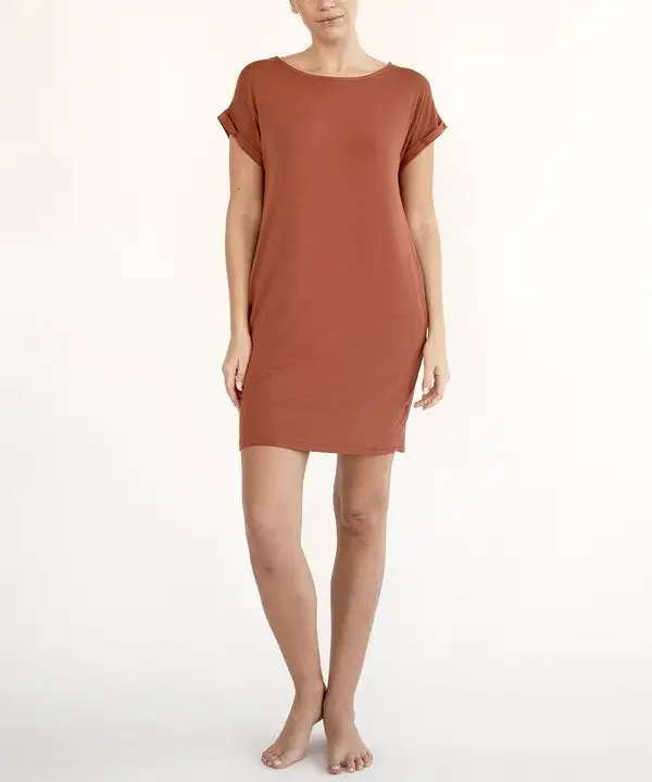 Bamboo Crop Dress With Pockets