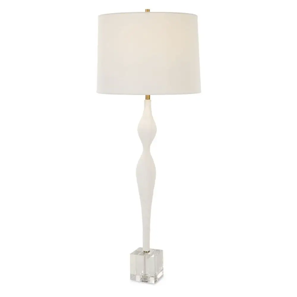 Textured Ceramic Glass Crystal Table Lamp