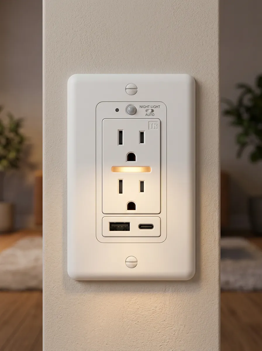 Auto-Sensor Motion Activated LED Outlet Cover