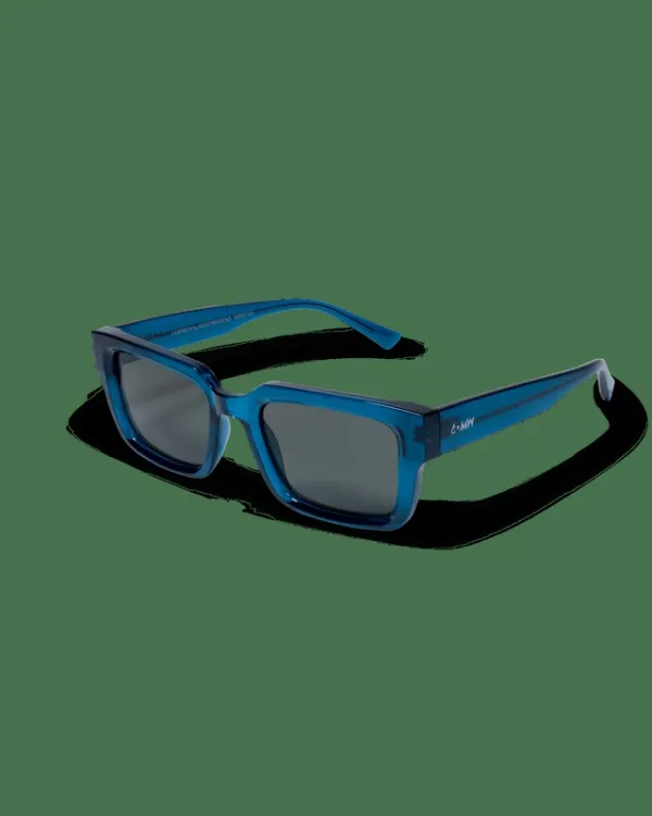 Rounded Frame Sunglasses Blue
