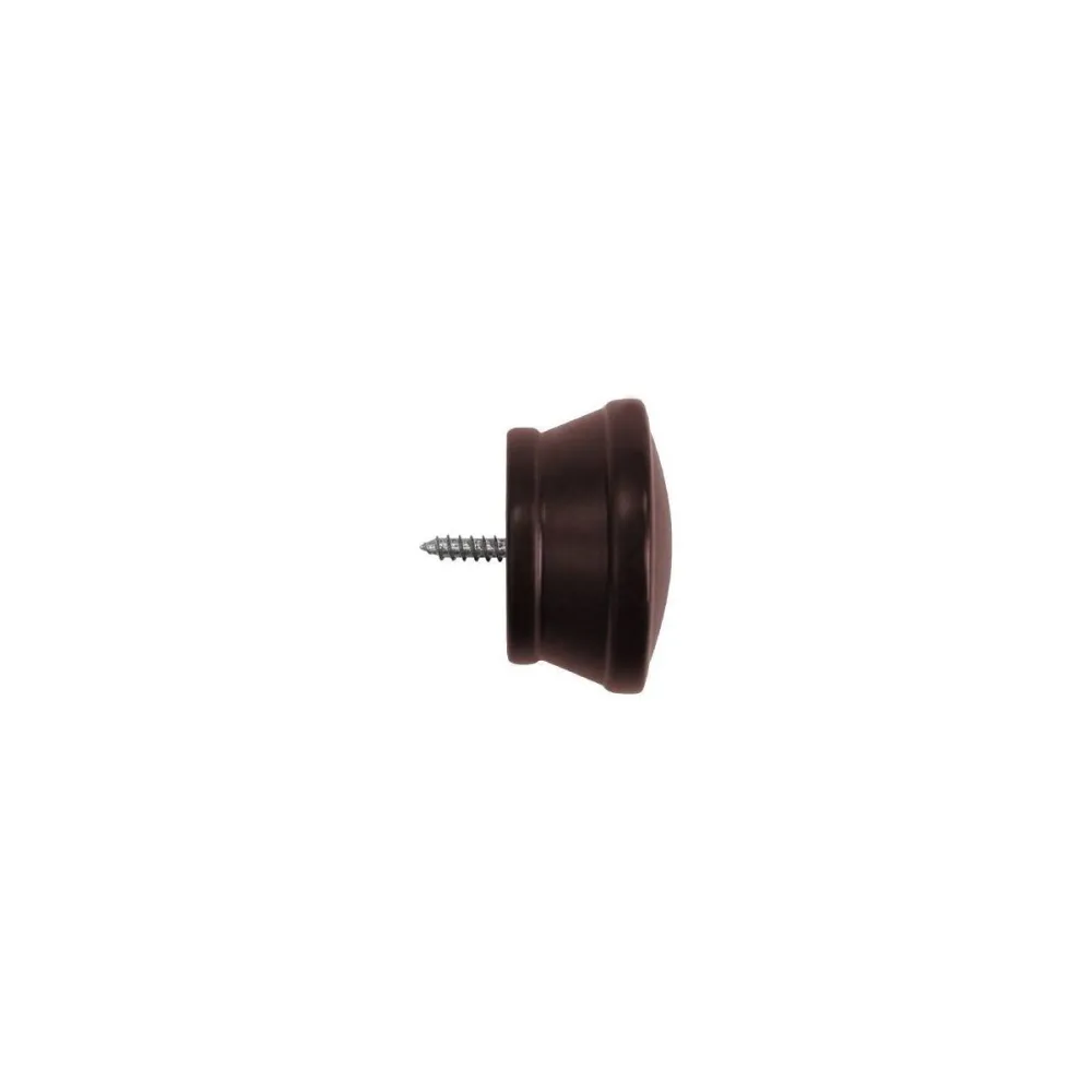 2-Piece Wood Decorative Curtain Rod Finial Set 8-Inch
