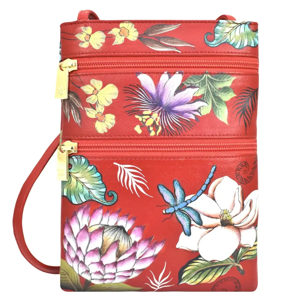 Double-Zip Crossbody Bag