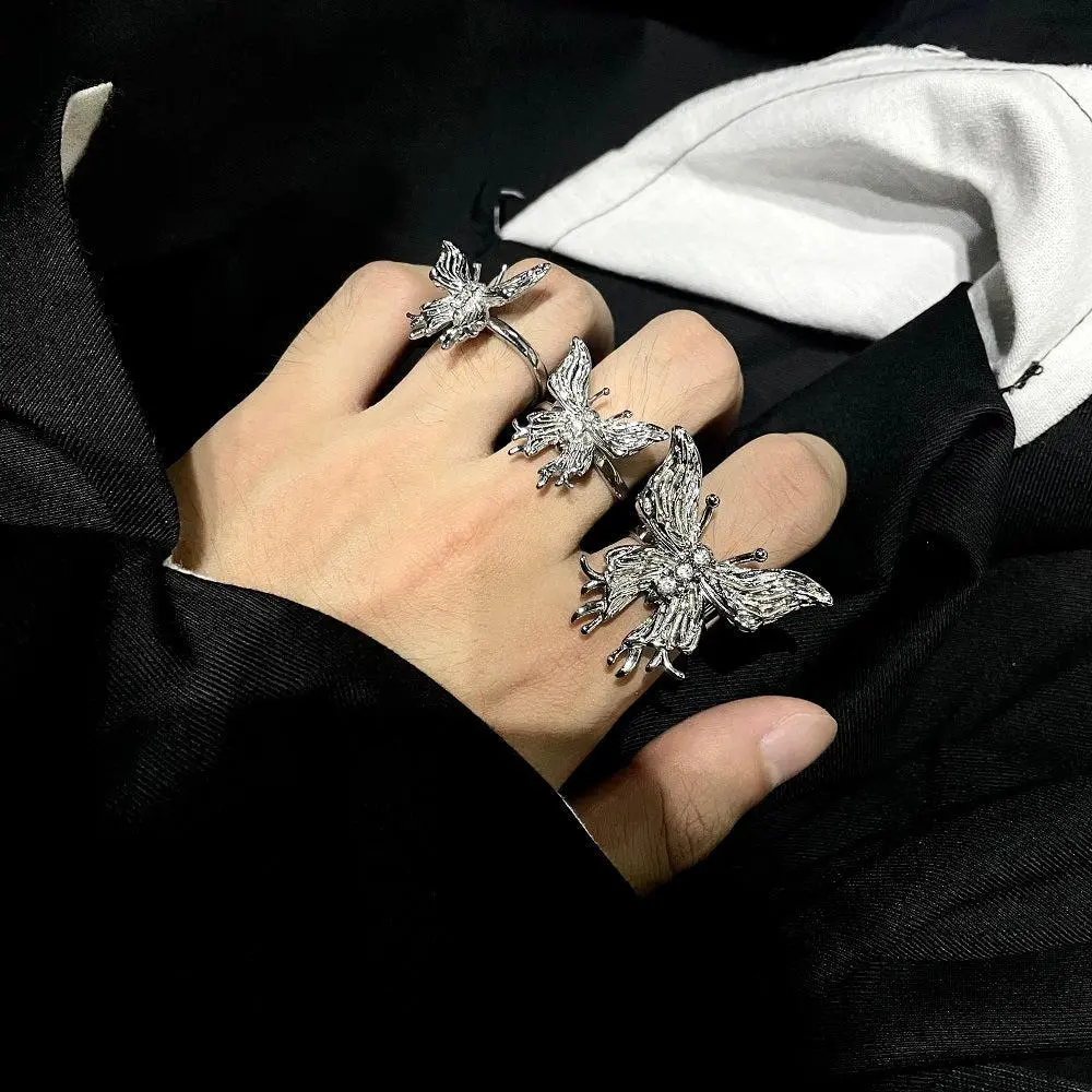 Sculpted Titanium Steel Ring
