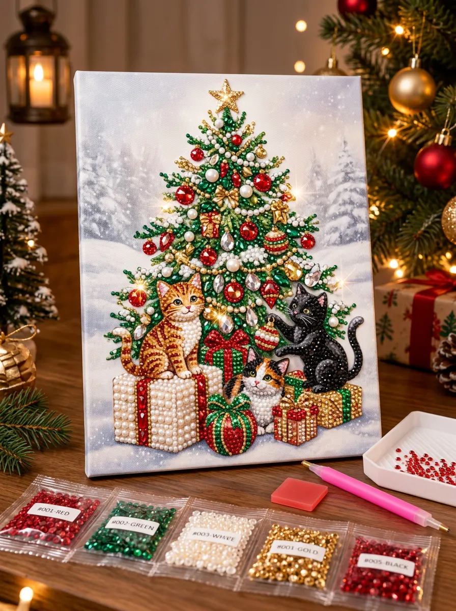Xmas Tree Gift Christmas DIY Diamond Painting Kit