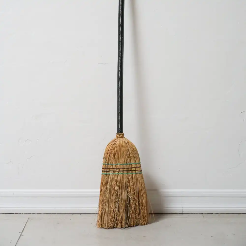 Leather Wrapped Broom