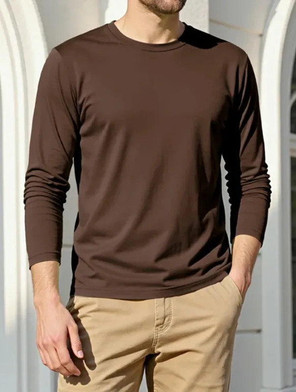 Brown Soft Knit Sweater
