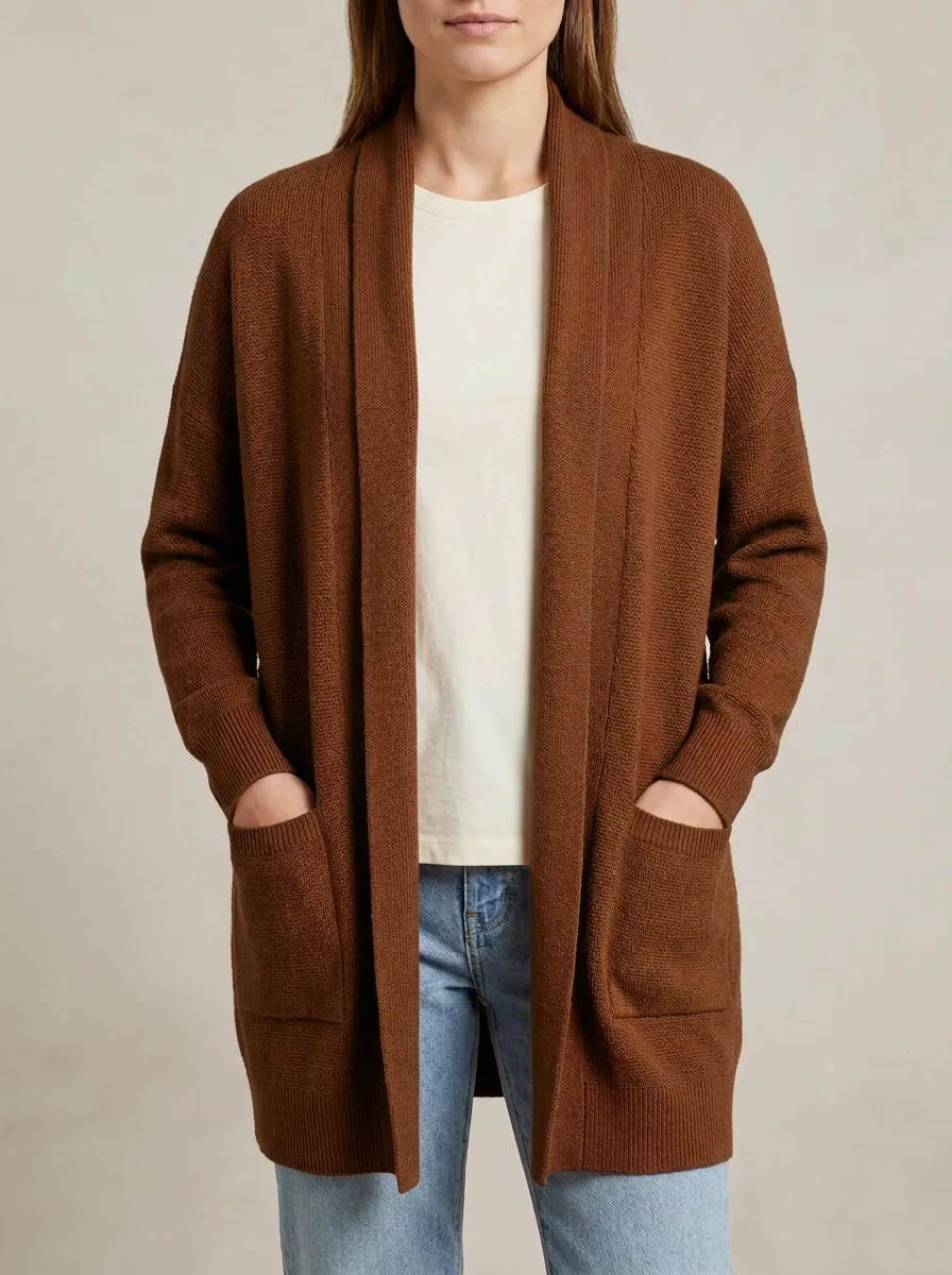 Soft Textured Knit Cardigan