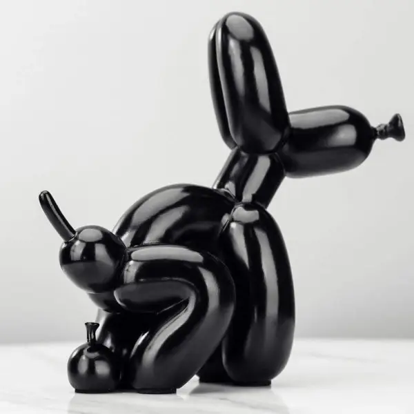 Colorful Dog Accent Sculpture