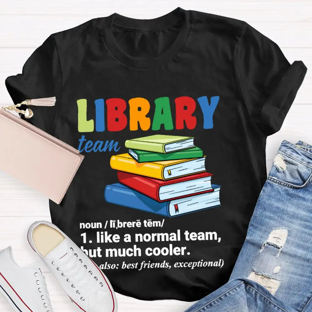 Library Team Letters T-Shirt