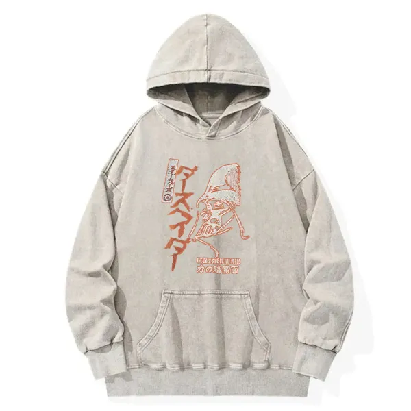Ink Design Washed Hoodie