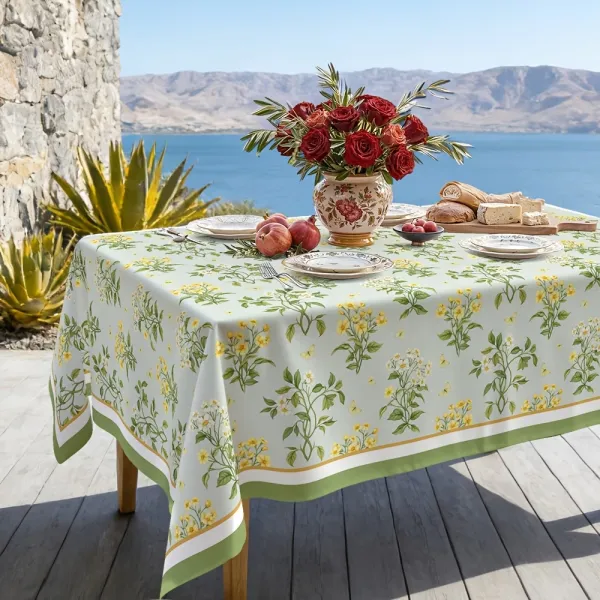 Waterproof Floral Tablecloth