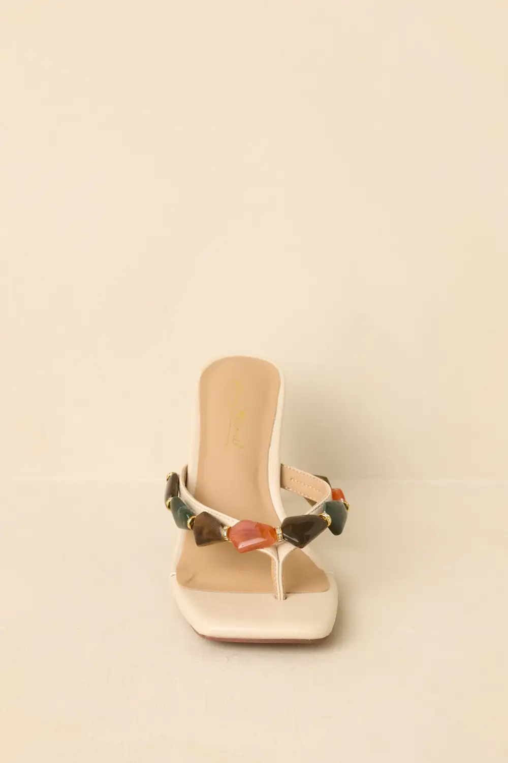 Jewel Flip-Flops High Heels