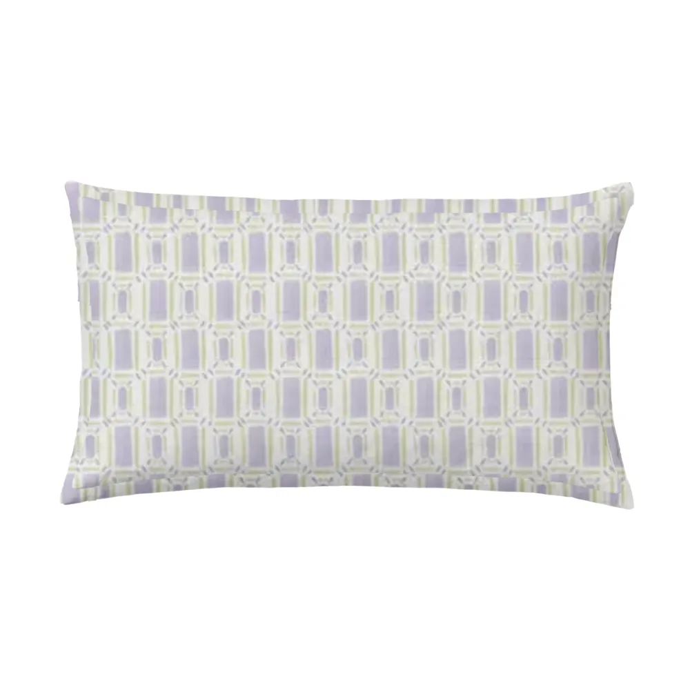 Jewel Pattern Butterfly-Flange Lumbar Pillow
