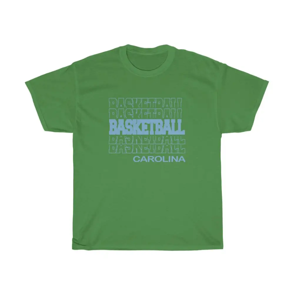 Basketball Carolina in Modern Stacked Lettering