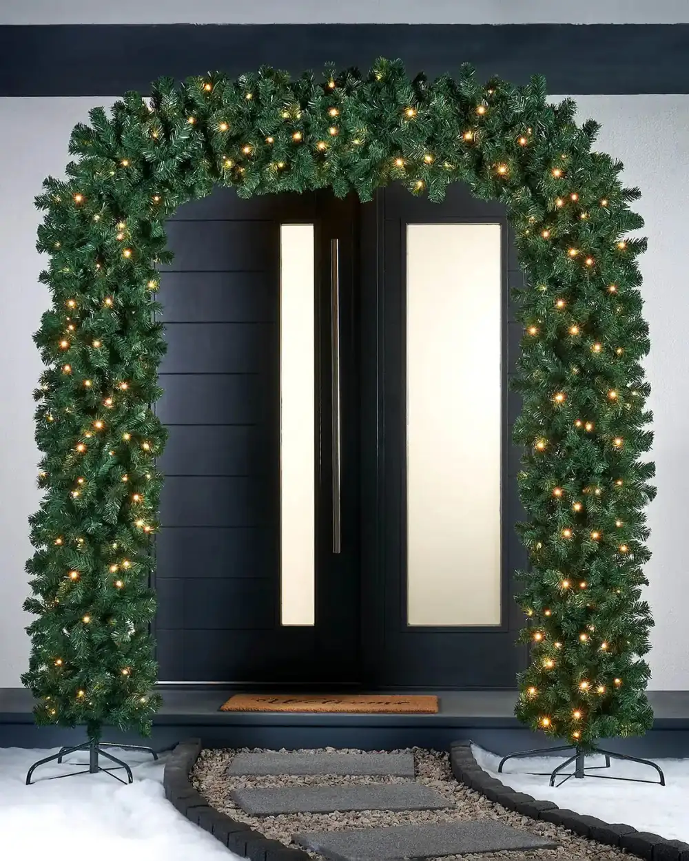Pre-Lit Doorway Arch Garland