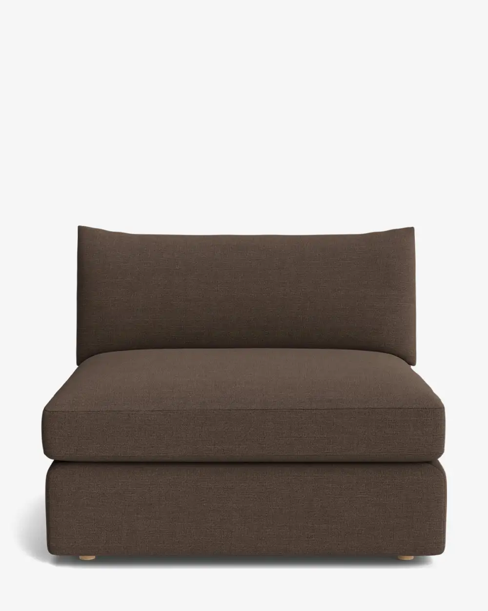 Plush Modular Armless Seat