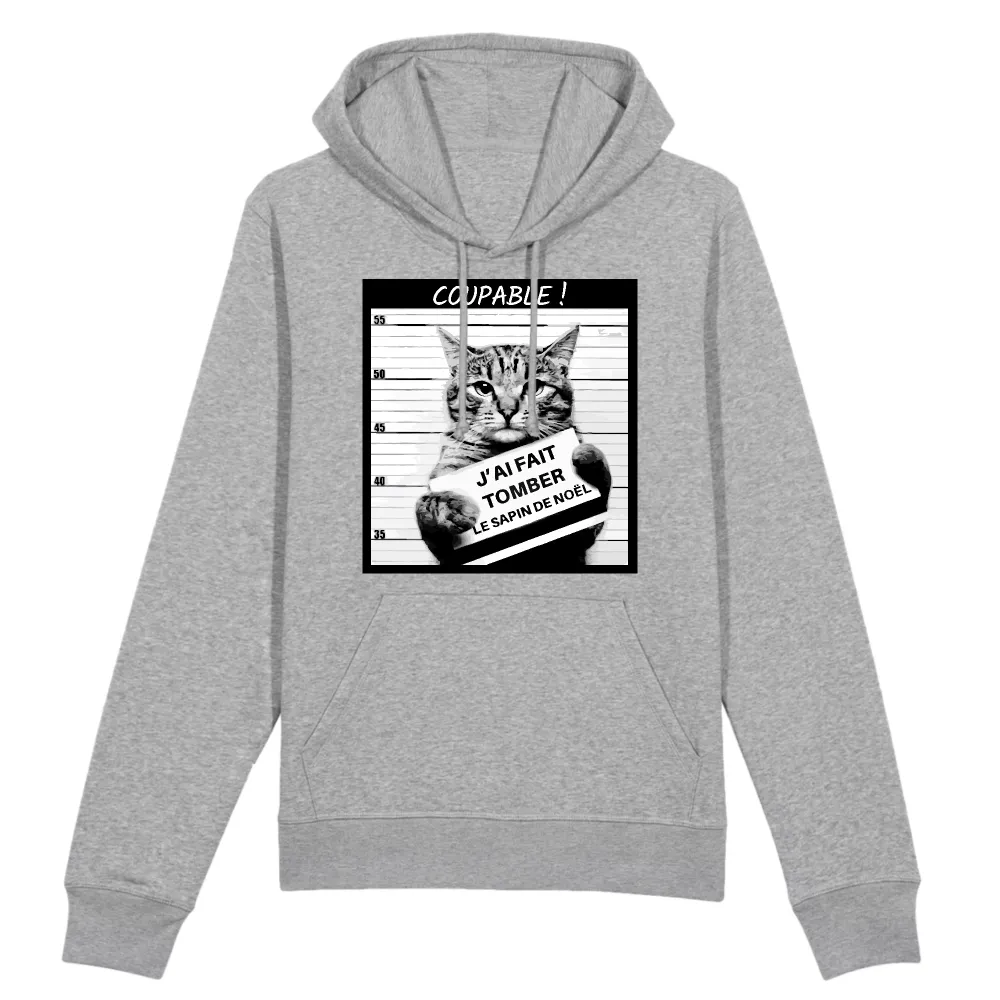 Funny Cat Graphic Pullover Hoodie