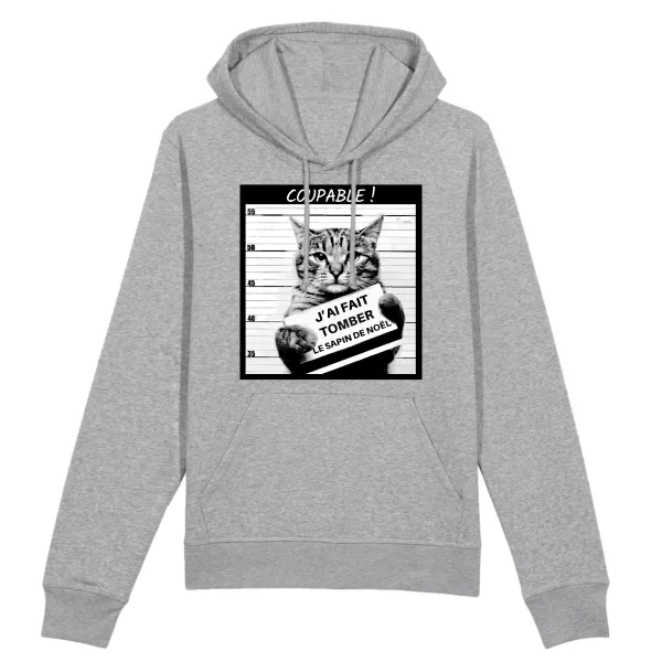 Funny Cat Graphic Pullover Hoodie