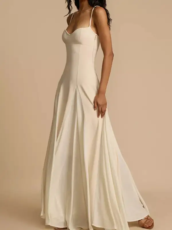 Refined Spaghetti-Strap Maxi Dress