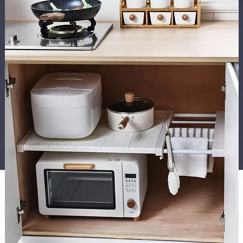 Adjustable Storage Shelf Set Expandable for Wardrobe