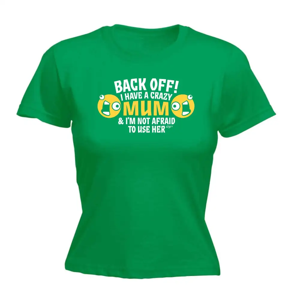 Crazy Mom Graphic Fitted Tee