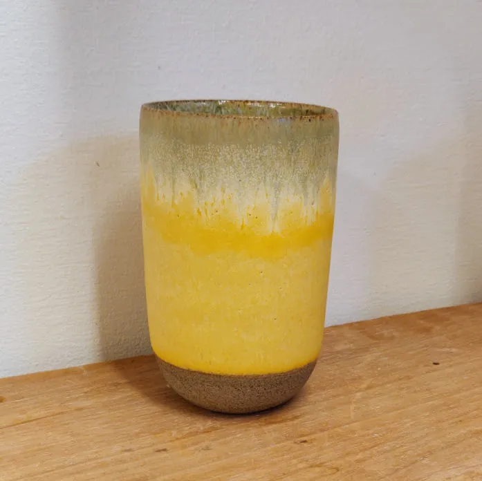 Hand Glazed Stoneware Bud Vase