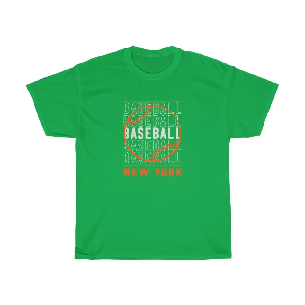 Baseball New York with Orange Baseball Graphic T-Shirt