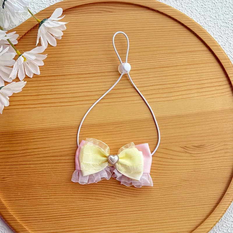 Lace Heart Pet Bow Collar