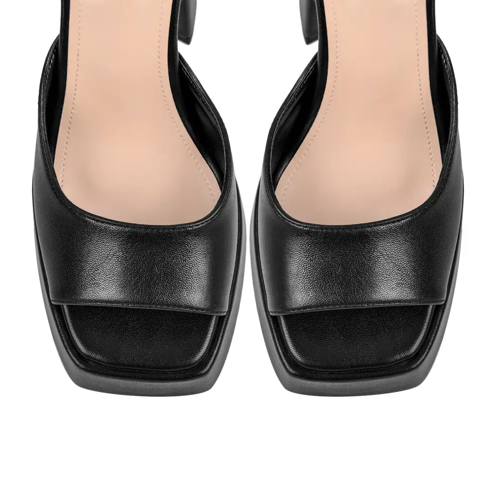 Open Toe Chunky Heel Strap Platform Sandals