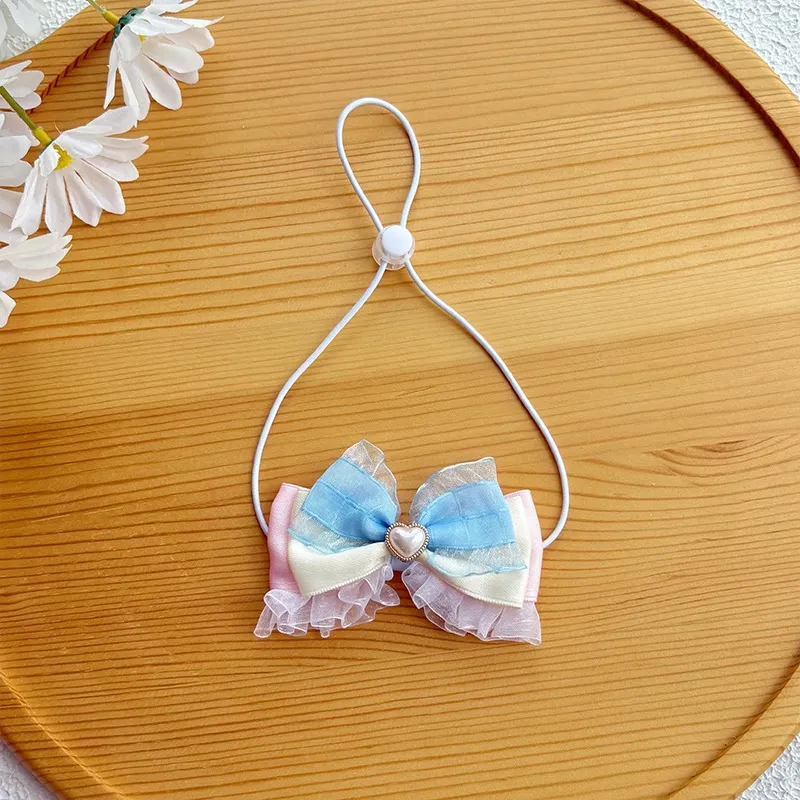 Lace Heart Pet Bow Collar