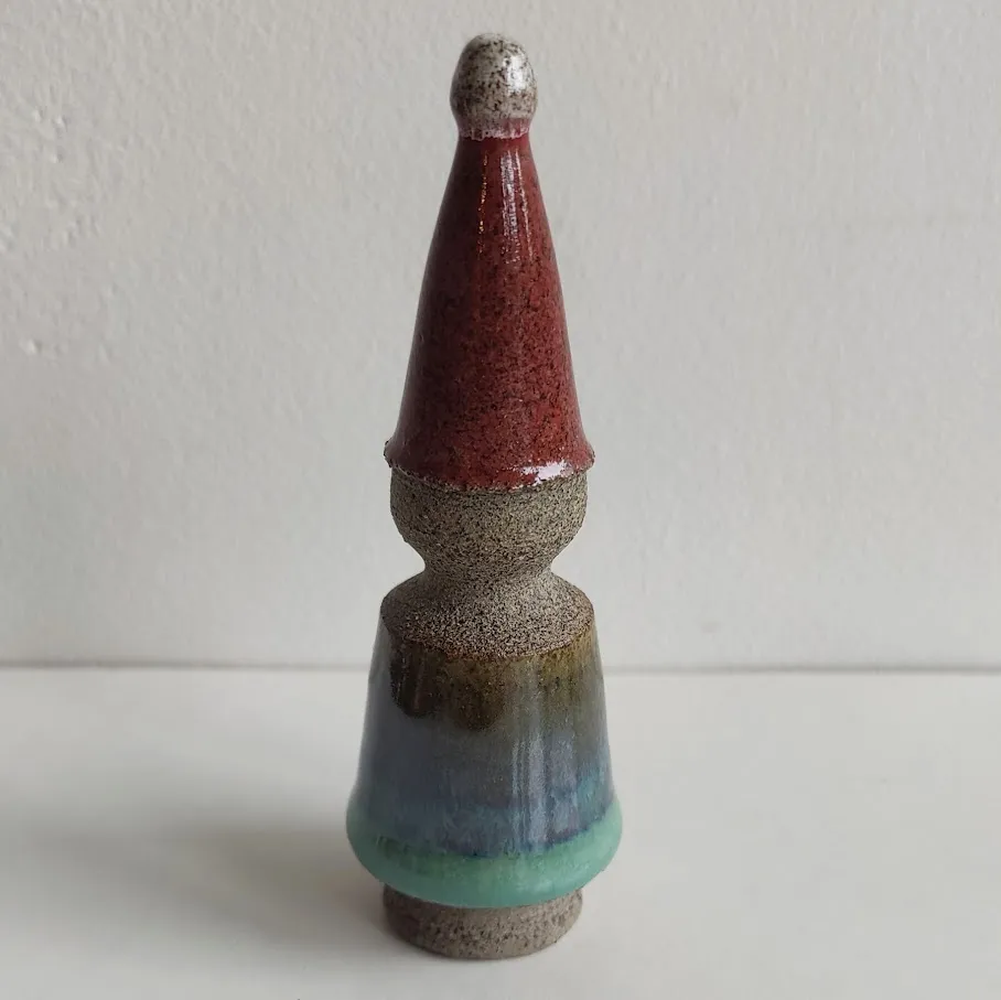 Handcrafted Ceramic Gnome Ornament