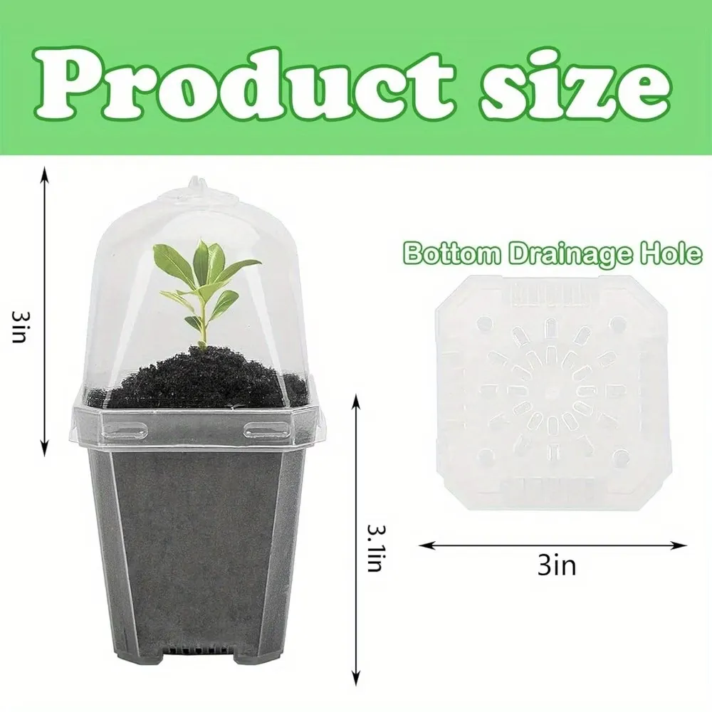 8 Pcs Wooden Plant Caddy With Wheels
