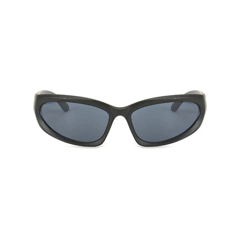 High Contrast Round Oversized Gradient Lens Uv Protective Fashion Sunglasses