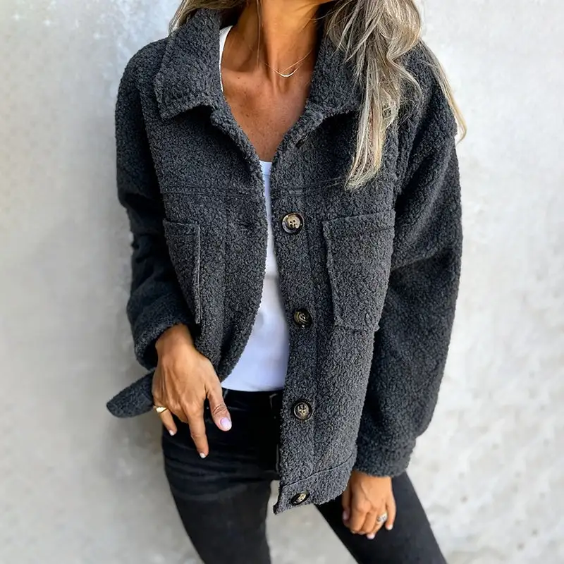 Plus Size Sherpa Style Jacket
