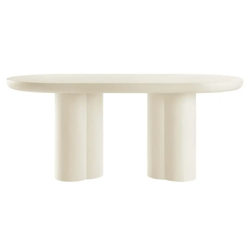 Oval Concrete Dining Table