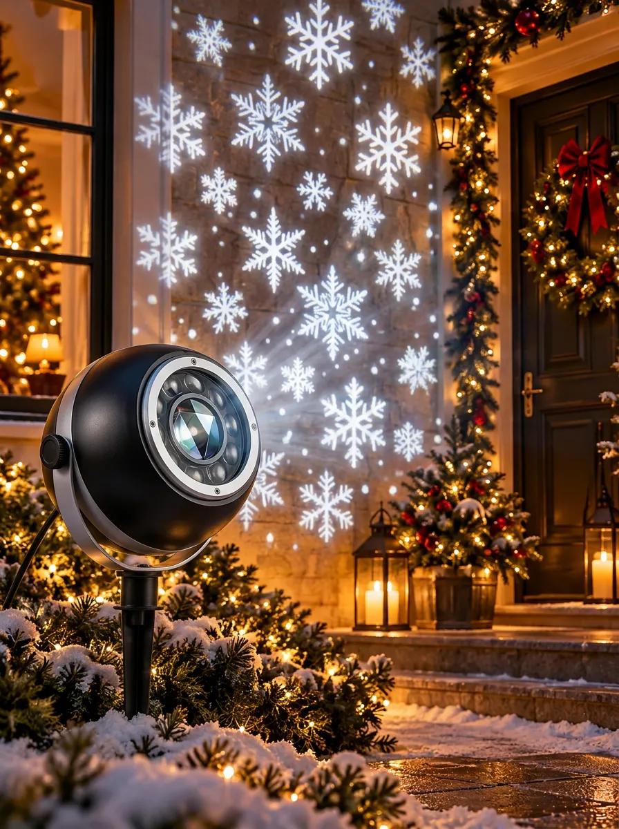 Winter Snowflake Christmas LED Light Projector