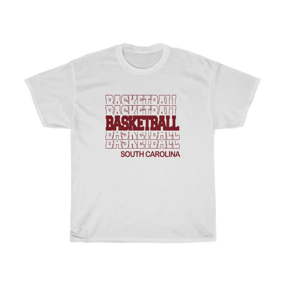 Basketball South Carolina in Modern Stacked Lettering