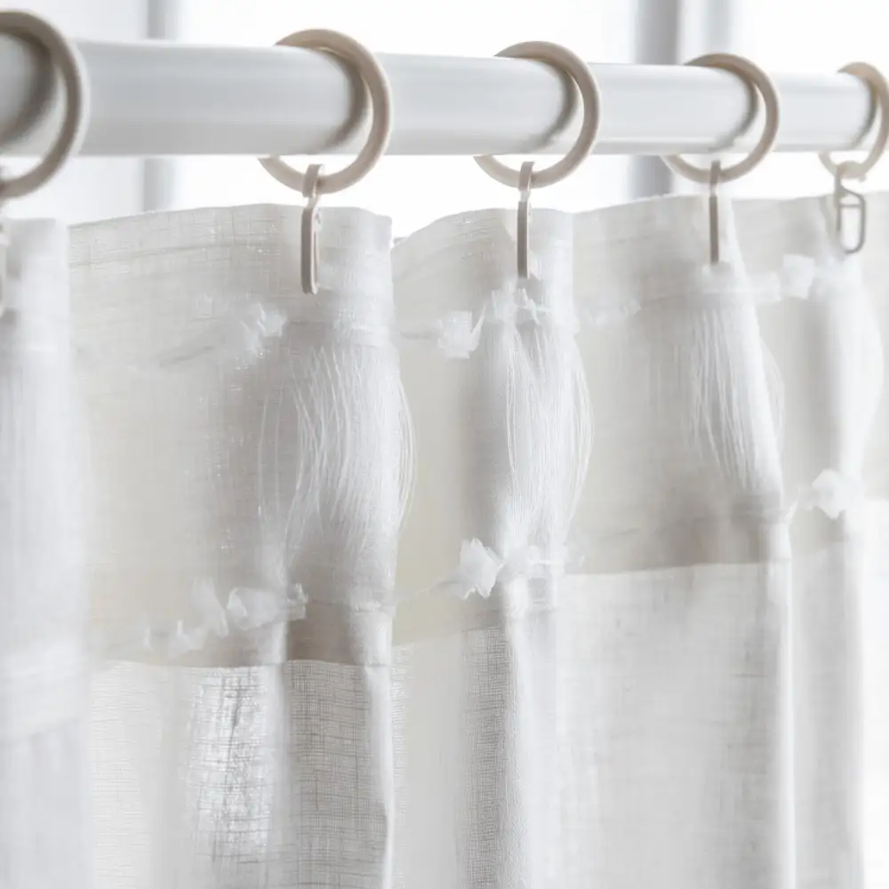 Wave Bay Linen Curtain Panel