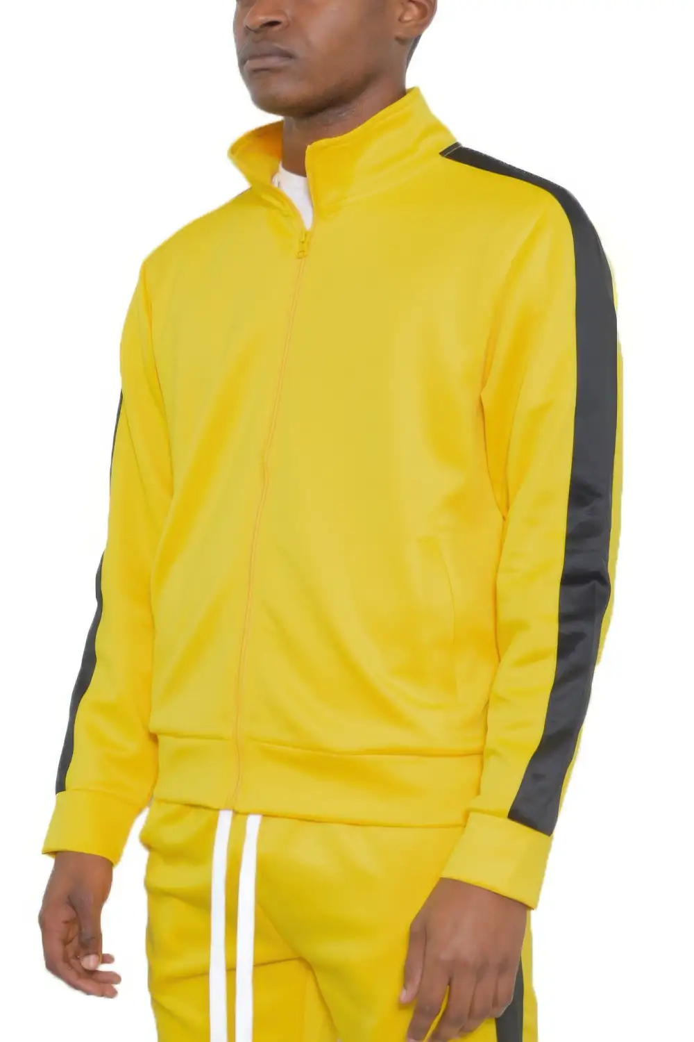 Single Stripe Track Jacket Athletic Style